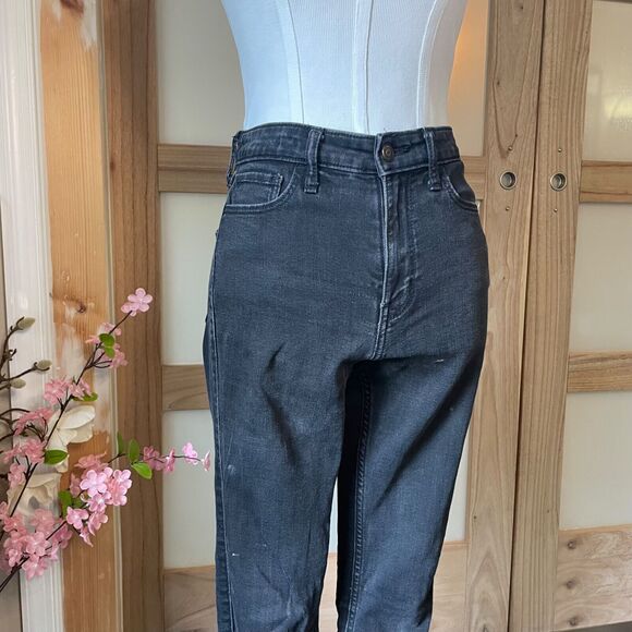 Hollister High Rise Super Skinny Black Denim Jeans Womens Size 1S W25xL28 - Picture 3 of 12